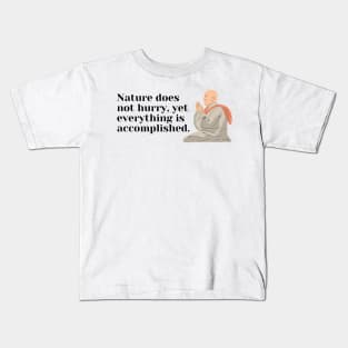 Motivational And Inspirational Monk Quote Design Kids T-Shirt